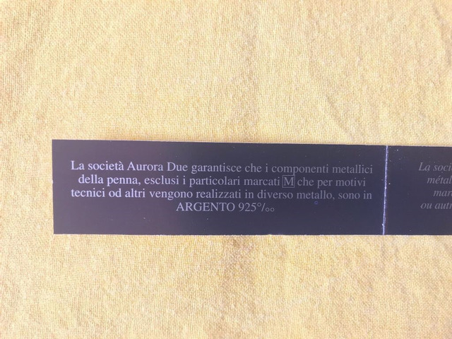Gioielli - orologi - Penna Aurora in Argento 925 a sfera vintage