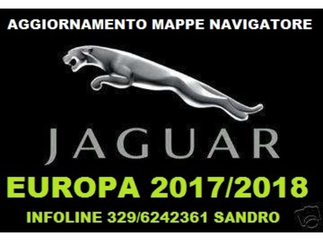 JAGUAR XK E XF DVD AGGIORNAMENTO MAPPE NAVIGATORE EUROPA 2017/2018