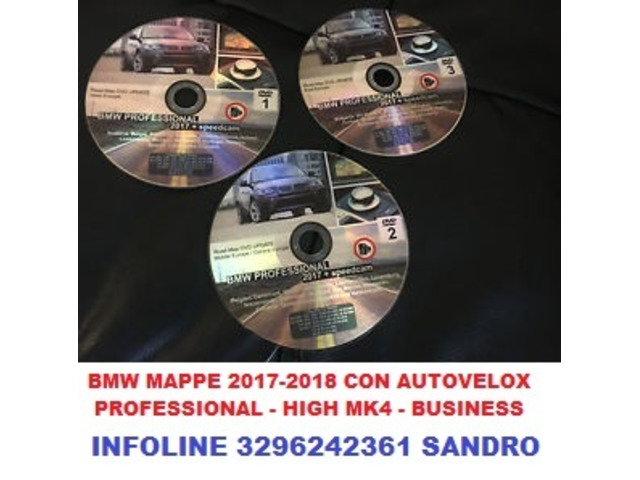 BMW PROFESSIONAL AGGIORNAMENTO NAVIGATORE 2017/2018 CON AUTOVELOX