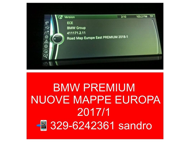 BMW ROAD MAP PREMIUM EUROPA 2018 AGGIORNAMENTO MAPPE NAVIGATORE
