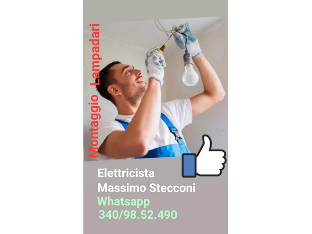 Servizi - Lampadario e plafoniera elettricista Roma 19 euro
