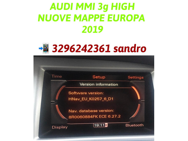 Ricambi auto - AUDI MMI 3G AGGIORNAMENTO MAPPE NAVIGATORE EUROPA 2019/20