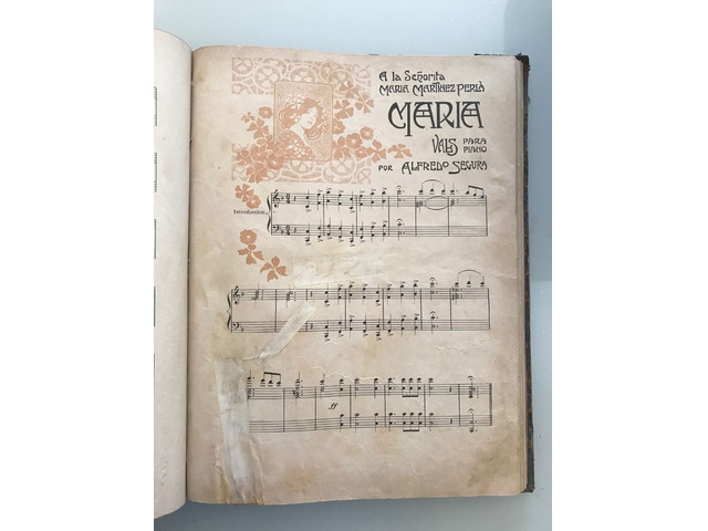 Arte - collezionismo - Antico libro di musica comp. x pianoforte