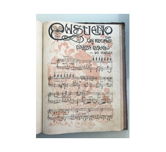 Arte - collezionismo - Vecchio libro di musica x pianoforte