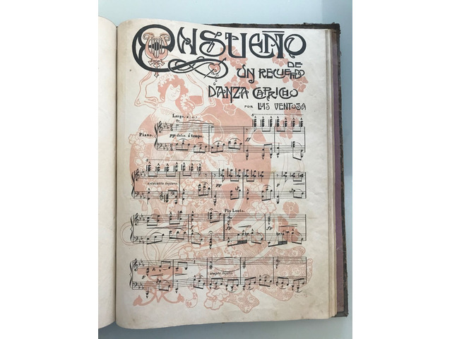 Arte - collezionismo - Antico libro per pianoforte