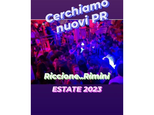 Eventi - Cercasi PR stagione estiva Riccione e Rimini