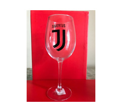 Bicchiere vino Juventus