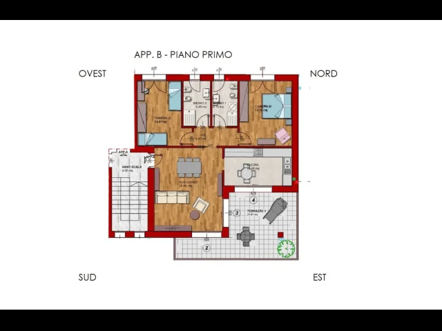 Appartamenti in Vendita - Tre locali piano primo in mini palazzina
