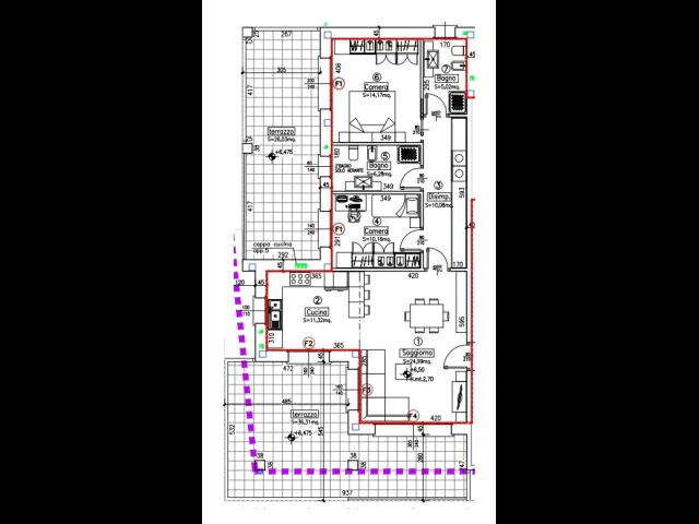 Appartamenti in Vendita - Tre locali ultimo piano con terrazze vista parco