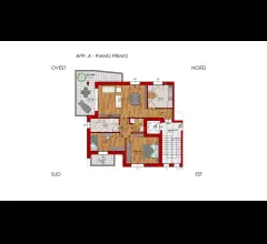Appartamenti in Vendita - Tre locali piano primo in mini palazzina