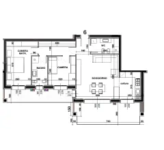 Appartamenti in Vendita - Tre locali con terrazzo piano secondo