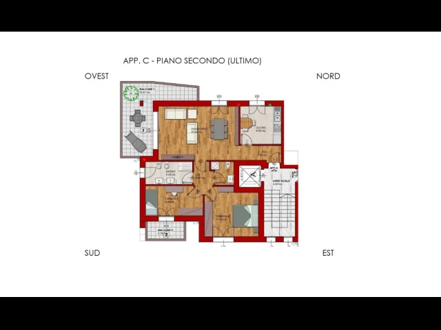 Appartamenti in Vendita - Tre locali ultimo piano in mini palazzina