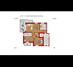 Appartamenti in Vendita - Tre locali ultimo piano in mini palazzina