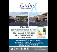 Appartamenti in Vendita - Erba via nuovo complesso residenza mascagni