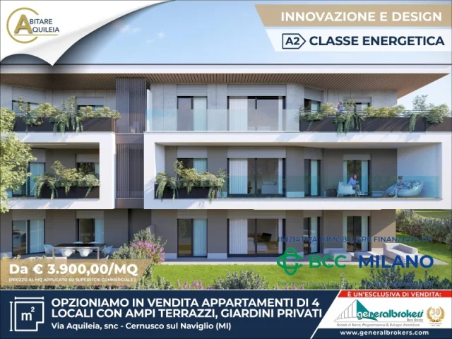 Appartamenti in Vendita - Residenza abitare aquileia app. n° 4 locali 4 p1 con terrazzo