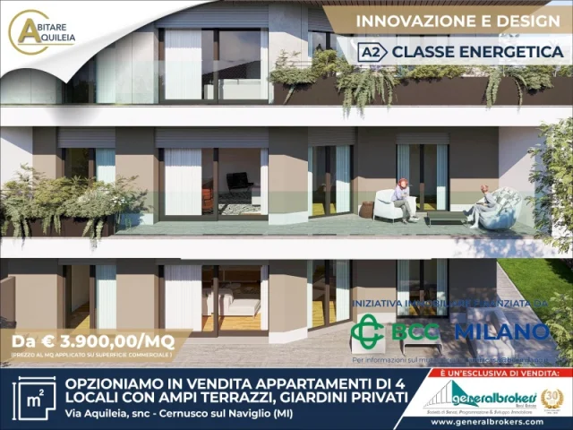 Appartamenti in Vendita - Residenza abitare aquileia app. n° 4 locali 4 p1 con terrazzo