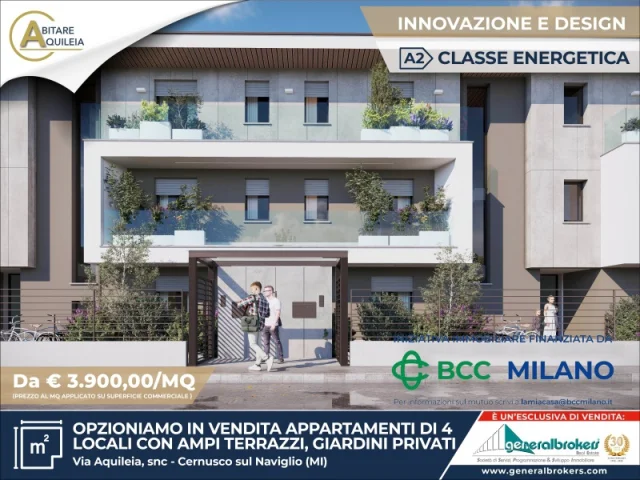 Appartamenti in Vendita - Residenza abitare aquileia app. n° 6 locali 4 p1 con terrazzo