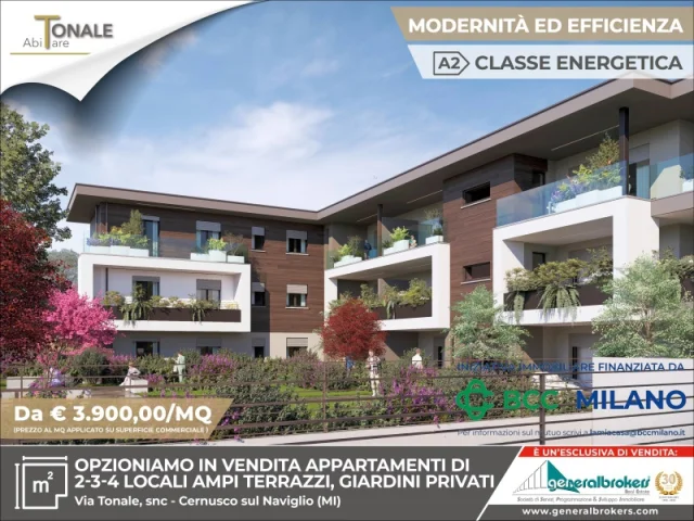 Appartamenti in Vendita - Residenza abitare tonale app n°8 due locali piano 1