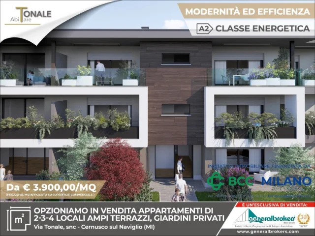 Appartamenti in Vendita - Residenza abitare tonale app n°8 due locali piano 1