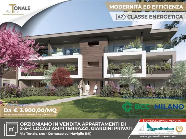 Appartamenti in Vendita - Residenza abitare tonale app n°8 due locali piano 1