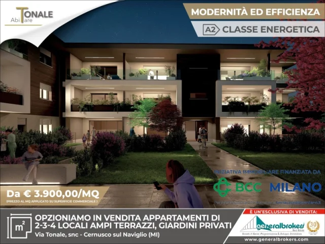 Appartamenti in Vendita - Residenza abitare tonale app n°10 quattro locali piano 2