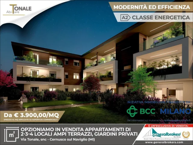 Appartamenti in Vendita - Residenza abitare tonale app n°10 quattro locali piano 2