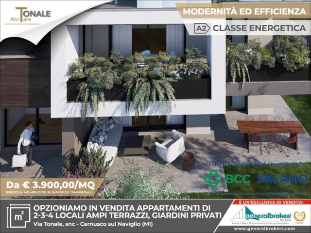Appartamenti in Vendita - Residenza abitare tonale app n°12 quattro locali piano 2