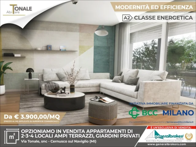 Appartamenti in Vendita - Residenza abitare tonale app n°13 quattro locali piano 2