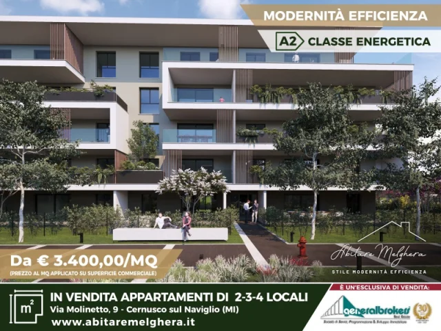 Appartamento di 4 locali al piano secondo n°17 melghera