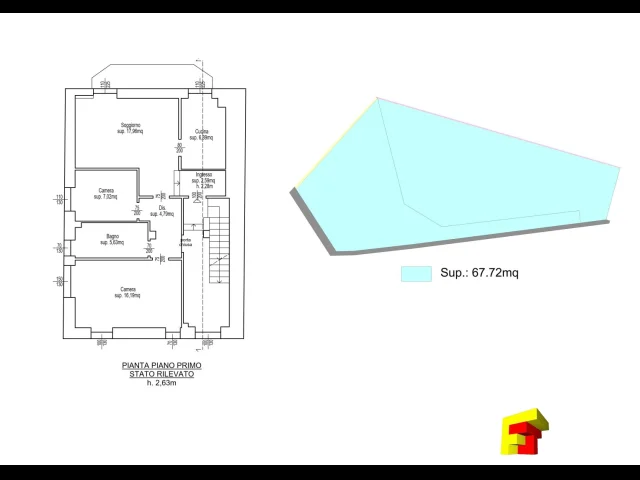 Appartamenti in Vendita - Trilocale piano primo con giardino ad uso esclusivo