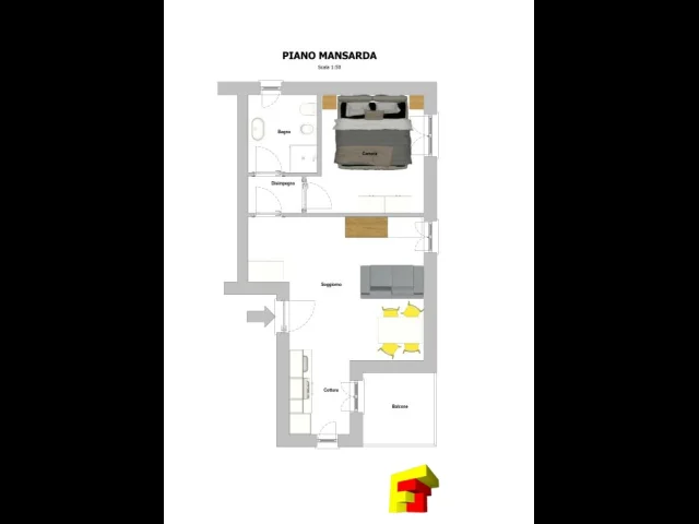 Appartamenti in Vendita - Cremeno - bilocale mansardato di recente realizzazione