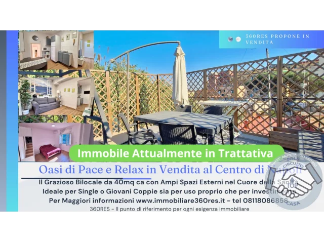 Bilocale con terrazzo a 650m metro materdei