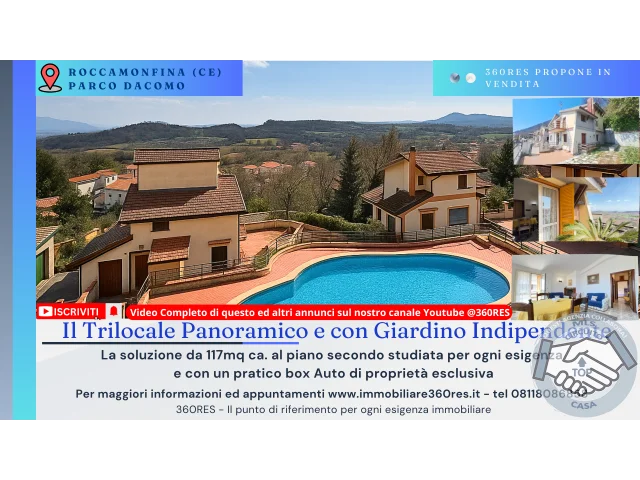 Appartamenti in Vendita - Duplex semindipendente in parco con piscina a roccamonfina