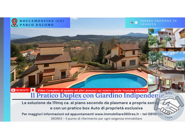 Appartamenti in Vendita - Duplexi mmerso nella natura in pco con piscina a roccamonf.