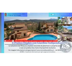 Duplexi mmerso nella natura in pco con piscina a roccamonf.