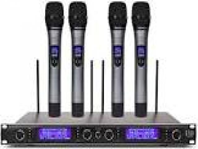 Beltel - ammoon sistema di microfono 4 canali uhf senza fili