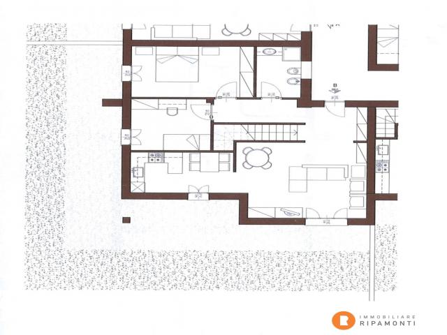 Case - Trilocale con giardino in vendita ad oggiono