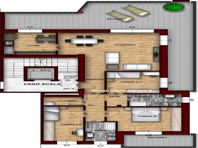 Case - Palazzo stelvio - calsse a - attico con terrazza.