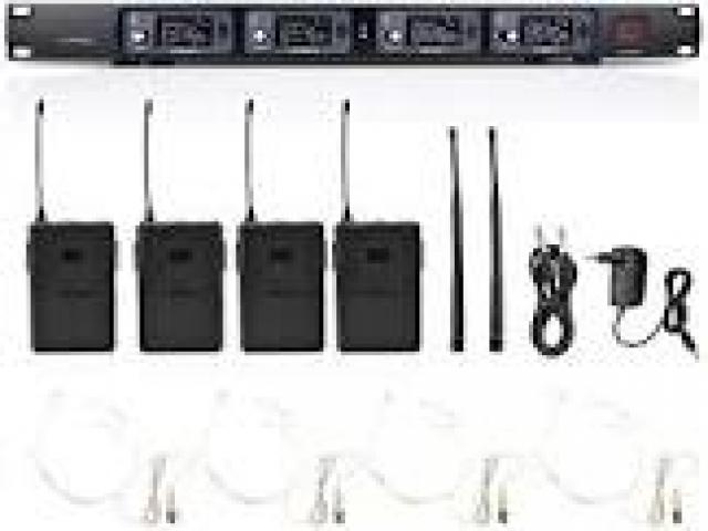 Telefonia - accessori - Beltel - ammoon sistema di microfono 4 canali uhf senza fili