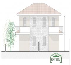 Case - Porzione di villa liberty con giardino