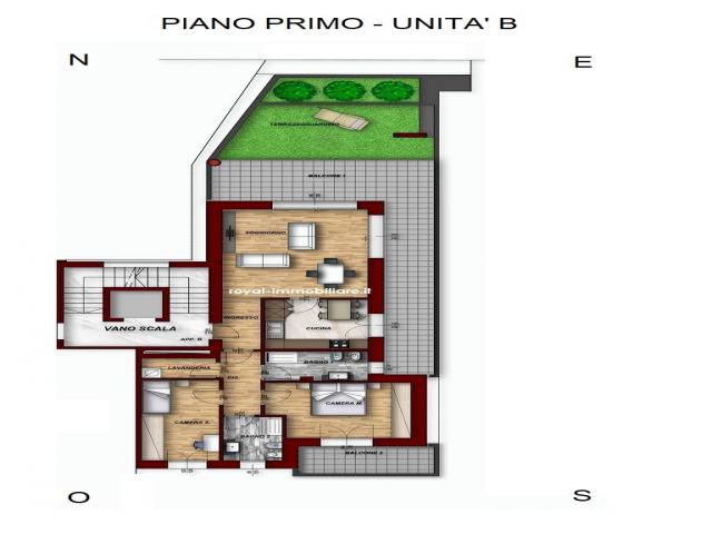 Case - Palazzo stelvio - calsse a  tre locali con terrazza.