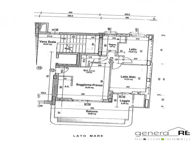 Case - Trilocale viale riviera