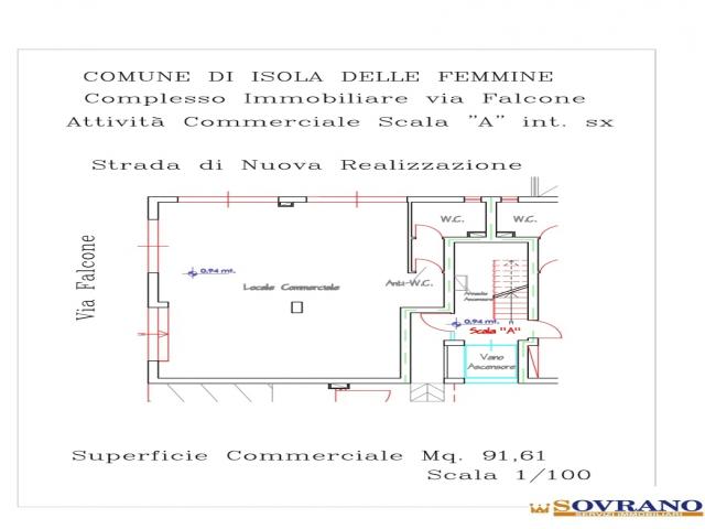 Case - Isola delle femmine: locale commerciale di nuova costruzione