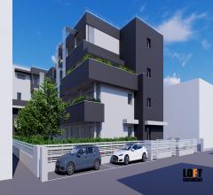 Abano terme - san lorenzo in costruzione nuovo appartamento 3 camere piano terra con giardino privat