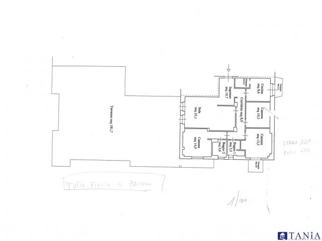 Appartamento con terrazza di 180 mq marina di carrara rif 4098