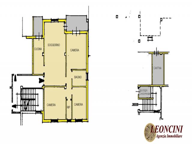 Case - A310 appartamento tre camere letto