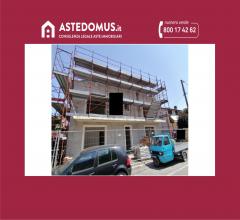 Case - Edificio con corte in corso di costruzione