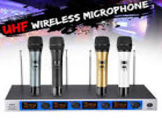 Telefonia - accessori - Ammoon sistema di microfono 4 canali uhf senza fili tipo conveniente - beltel