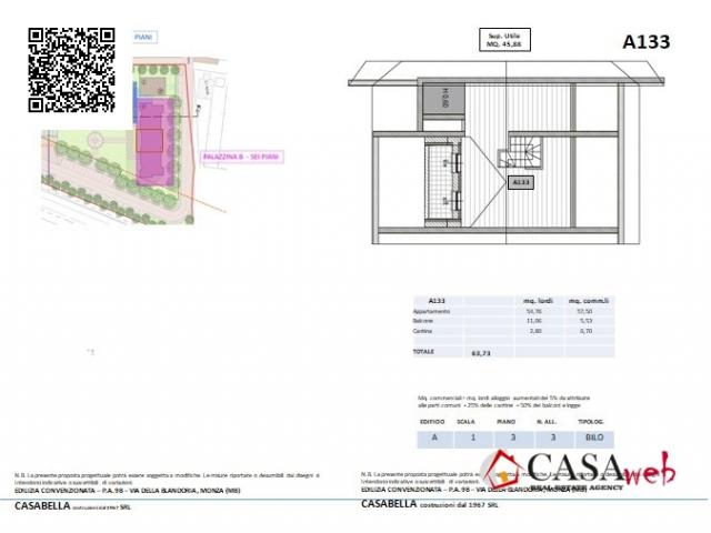 Case - Bilocale con terrazzo e sottotetto con terrazzo (duplex)