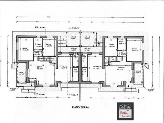 Case - Nuova villa bifamiliare di grande metratura con giardino